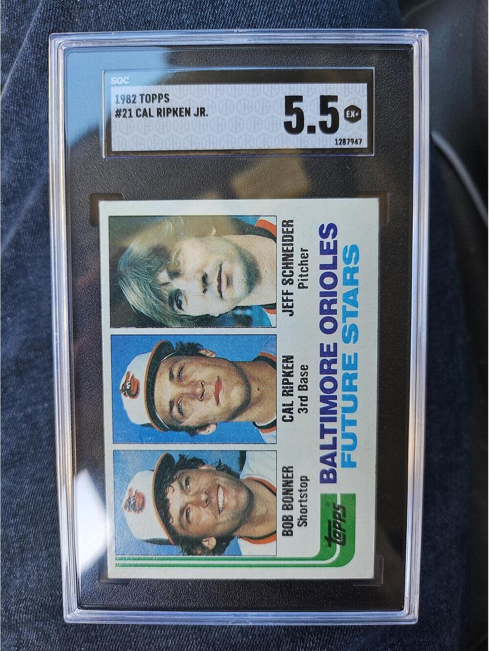 1982 Topps Baseball ROOKIE Cal Ripken #21 - SGC 5.5 grade - Orioles HOF